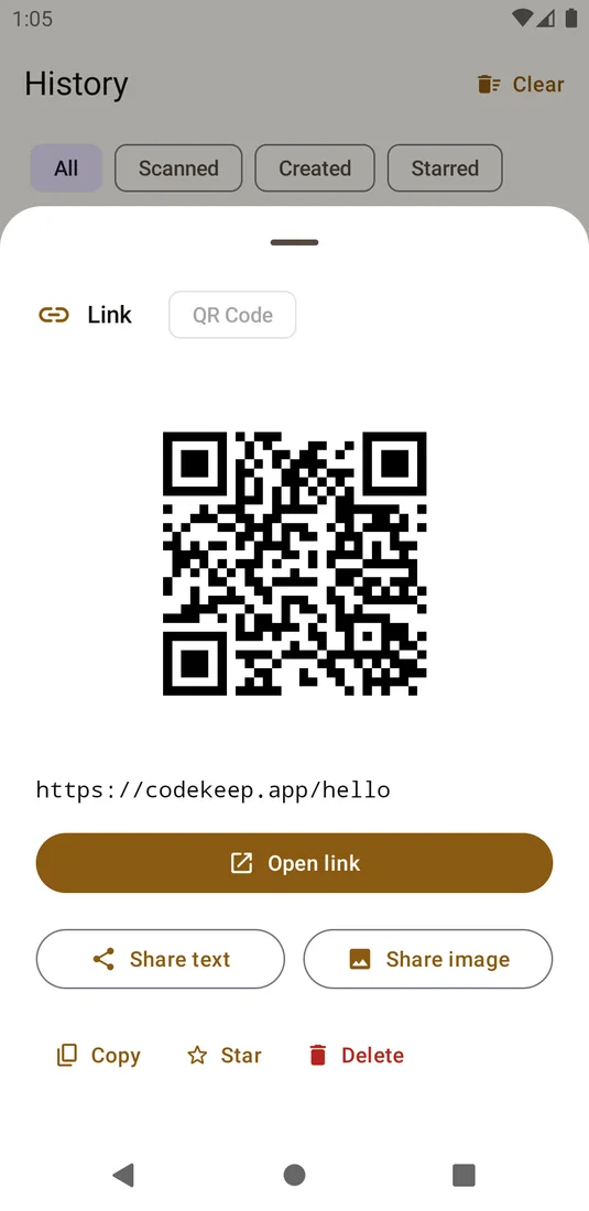 CodeKeep on Android, screenshot 3