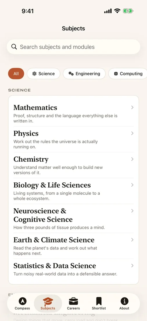 CourseCompass on iOS, screenshot 3