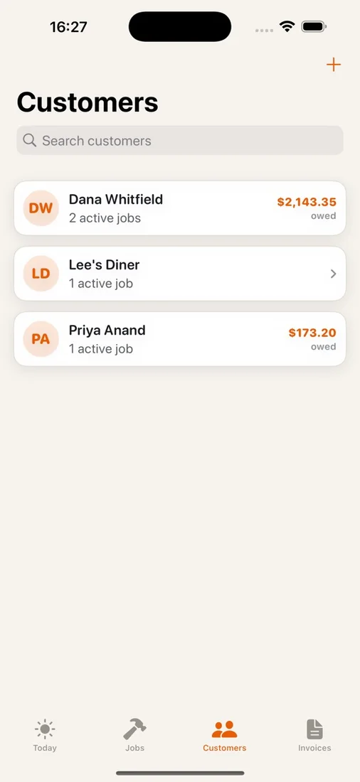 TradePad on iOS, screenshot 3